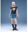 RHINESTONE SKULL S/S BABY TEE