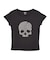RHINESTONE SKULL S/S BABY TEE