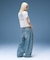 DISTRESSED BAGGY DENIM PANTS
