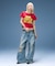 DISTRESSED BAGGY DENIM PANTS