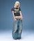 DISTRESSED BAGGY DENIM PANTS