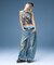DISTRESSED BAGGY DENIM PANTS