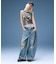 DISTRESSED BAGGY DENIM PANTS
