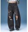 DISTRESSED BAGGY DENIM PANTS