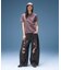 DISTRESSED BAGGY DENIM PANTS