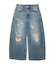 DISTRESSED BAGGY DENIM PANTS