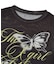 SCRIPT LOGO AND BUTTERFLY MESH S/S BABY TEE