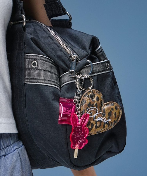 FAUX LEATHER HEART KEYRING｜エックスガールの通販｜&mall（アンド