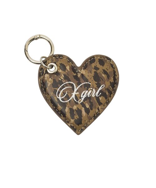 FAUX LEATHER HEART KEYRING｜エックスガールの通販｜&mall（アンド