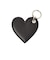 FAUX LEATHER HEART KEYRING