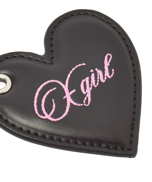 FAUX LEATHER HEART KEYRING｜エックスガールの通販｜&mall（アンド