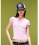 CHEERFUL LOGO AND FACE TRUCKER CAP