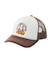 CHEERFUL LOGO AND FACE TRUCKER CAP