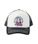 CHEERFUL LOGO AND FACE TRUCKER CAP