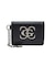 METAL XG EMBLEM FAUX LEATHER CARD CASE