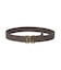 METAL XG EMBLEM BUCKLE FADED FAUX LEATHER BELT