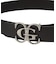 METAL XG EMBLEM BUCKLE FADED FAUX LEATHER BELT