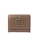 METAL XG EMBLEM FAUX LEATHER MINI WALLET