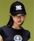 XG EMBLEM FADED FAUX LEATHER 6PANEL CAP