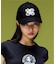 XG EMBLEM FADED FAUX LEATHER 6PANEL CAP