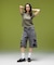 EMBLEM POCKET DISTRESSED DENIM SHORTS