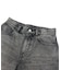 EMBLEM POCKET DISTRESSED DENIM SHORTS
