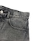 EMBLEM POCKET DISTRESSED DENIM SHORTS