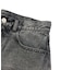 EMBLEM POCKET DISTRESSED DENIM SHORTS