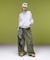 EMBLEM POCKET 2WAY WIDE LEG CARGO PANTS