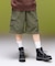 EMBLEM POCKET 2WAY WIDE LEG CARGO PANTS