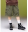 EMBLEM POCKET 2WAY WIDE LEG CARGO PANTS