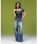 FADED HENLEY NECK S/S COMPACT TOP