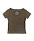 FADED HENLEY NECK S/S COMPACT TOP