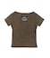FADED HENLEY NECK S/S COMPACT TOP