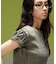 FADED LACED UP SLEEVE S/S COMPACT TOP