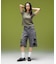 FADED LACED UP SLEEVE S/S COMPACT TOP