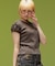 FADED LACED UP SLEEVE S/S COMPACT TOP