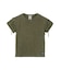FADED LACED UP SLEEVE S/S COMPACT TOP