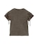 FADED LACED UP SLEEVE S/S COMPACT TOP