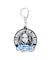CHEERFUL LOGO AND FACE RUBBER KEY CHARM