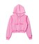 FADED CUT OFF COMPACT ZIP UP SWEWAT HOODIE