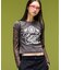 SPRAY LOGO MESH L/S COMPACT TOP