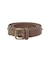 METAL LOGO STUDDED FAUX LEATHER BELT