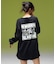 BRUSHED COLLAGE GRAPHIC LOGO L/S BIG TEE DRESS