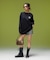 BRUSHED COLLAGE GRAPHIC LOGO L/S BIG TEE DRESS
