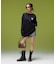 BRUSHED COLLAGE GRAPHIC LOGO L/S BIG TEE DRESS
