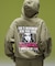 FACE BOX AND MESSAGE ZIP UP SWEAT HOODIE