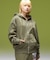 FACE BOX AND MESSAGE ZIP UP SWEAT HOODIE