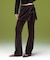 LAYERED STYLE VELOUR PANTS