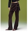 LAYERED STYLE VELOUR PANTS
